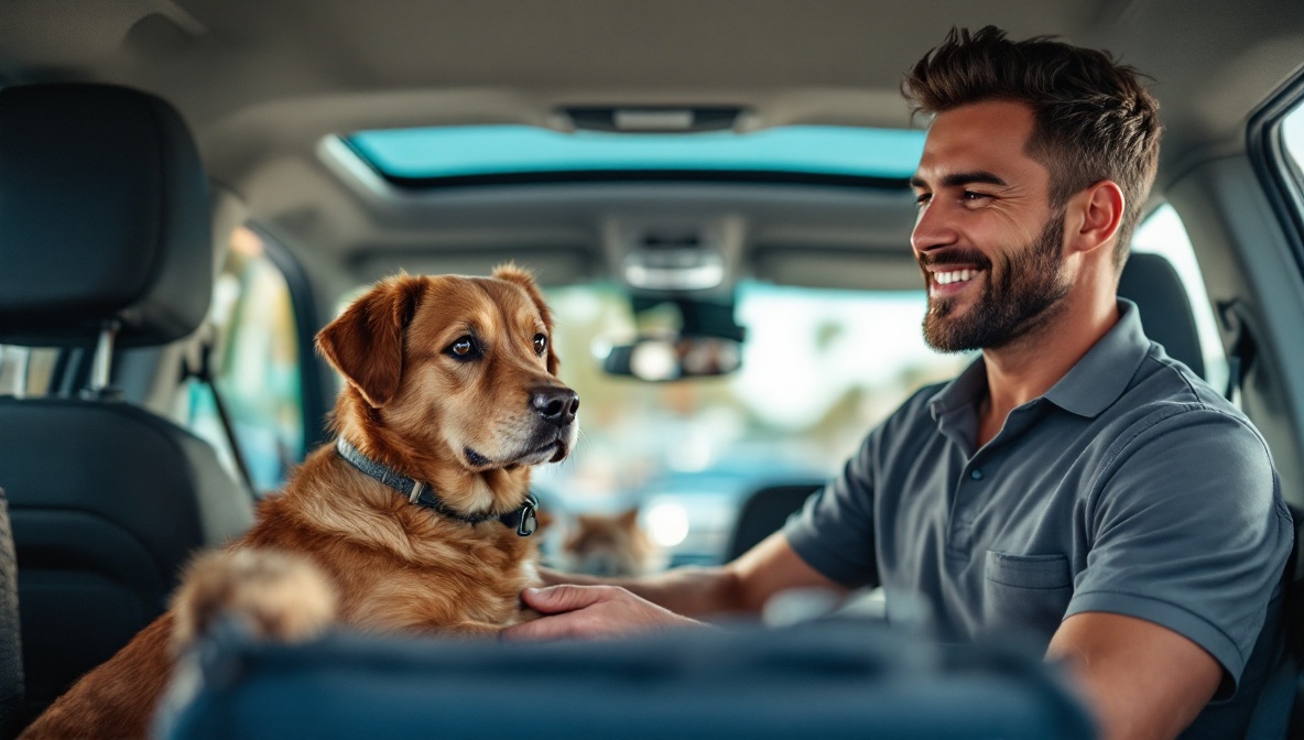 cross border pet care illustration