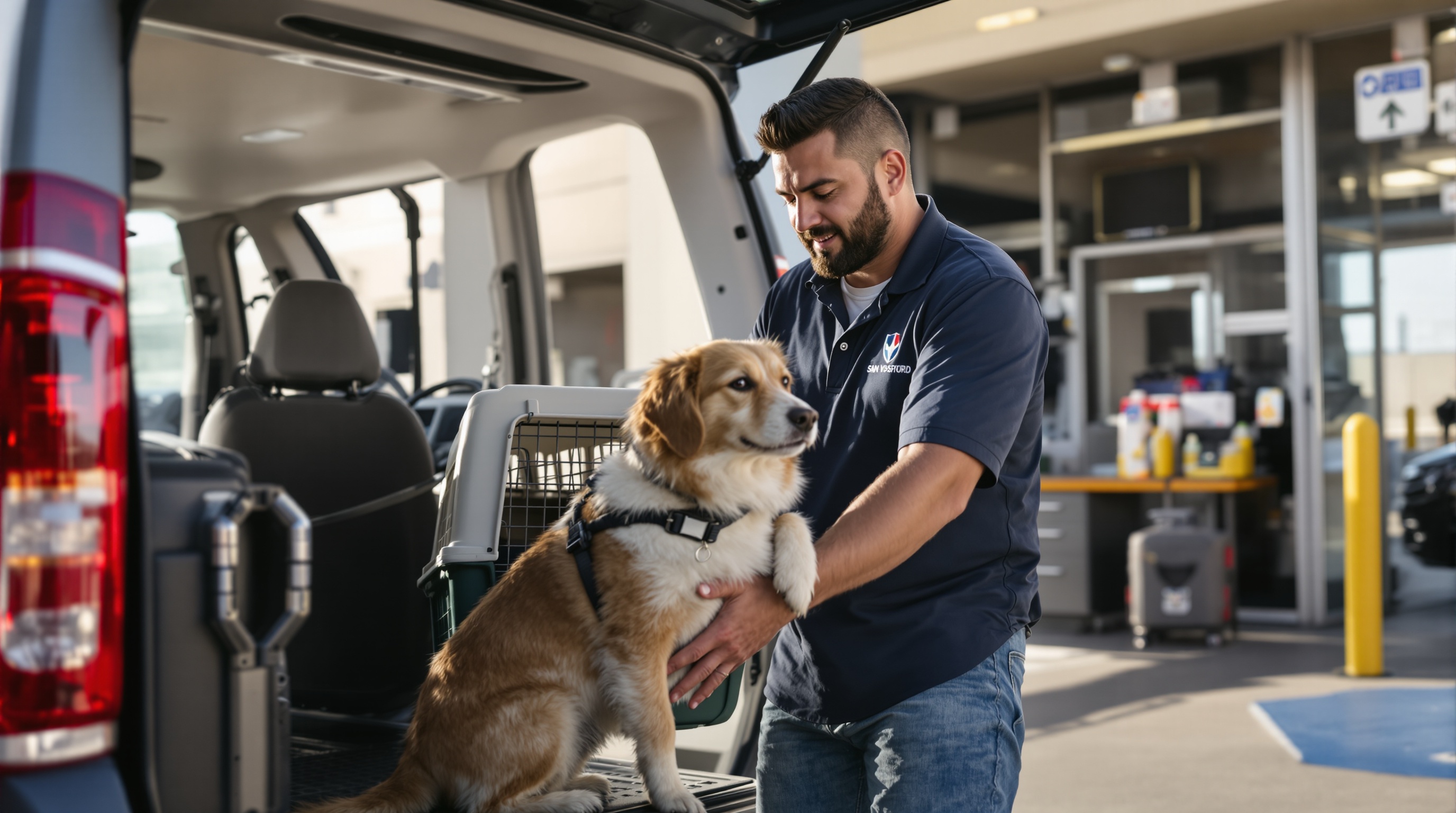 pet transport San Diego Tijuana illustration